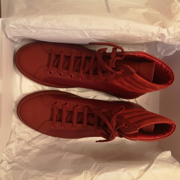 Common Projects Achilles Premium High Top Sneakers - Picture 7 of 10